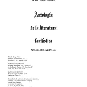 Borges-Ocampo-Bioy,Antologia de la literatura fantastica-1