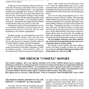 Bourdais,French COMETA Report on UFOs,FSR1999V44N4