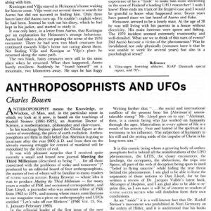 Bowen,Anthroposophists and UFOs,FSR81V26N5