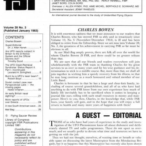 Bowen,Charles,excellent editor of FSR,FSR83V28N3 - Imagen 1