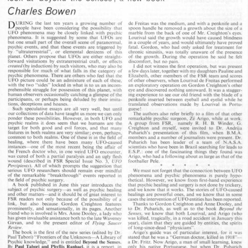 Bowen,Healings by UFOs,FSR71V17N4 - Imagen 1