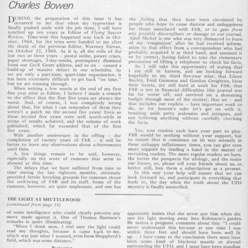 Bowen,My FSR editorship(1964-1974),FSR74V20N5 - Imagen 1