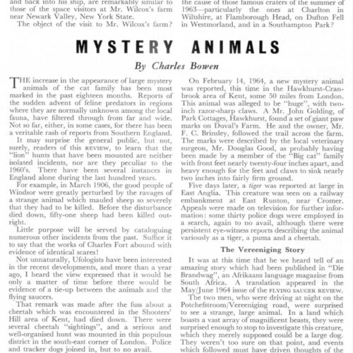 Bowen,Mystery Animals,FSR1964V10N6 - Imagen 1