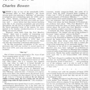 Bowen,UFOs 1972,South Africa-2,FSR72V18N6