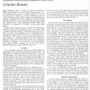 Bowen,UFOs and Psychic Phenomena,FSR69V15N4