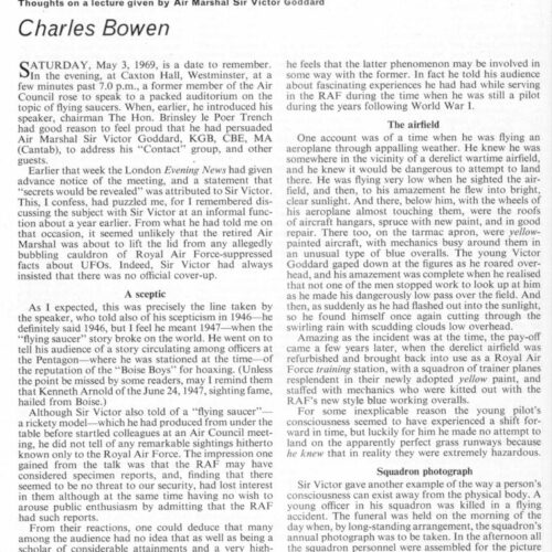 Bowen,UFOs and Psychic Phenomena,FSR69V15N4 - Imagen 1