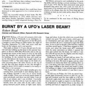 Boyd,Burnt by UFO,1981,England,FSR83V28N3