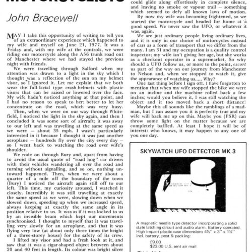 Bracewell,UFO 1977,Manchester,FSR78V24N2 - Imagen 1