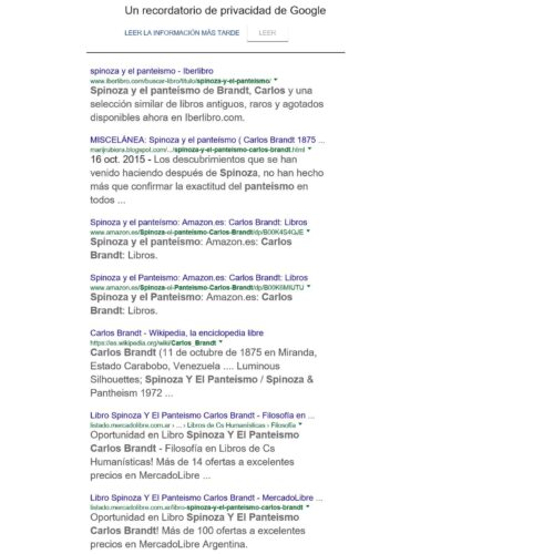Brandt,Carlos,Spinoza y el panteismo - Imagen 1