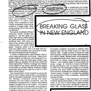 Breaking of car windshields