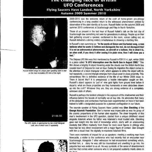 British UFO Conferences 2009-2010,FSR2010V54N2 - Imagen 1