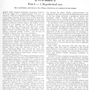 Brobeck,UFO-Caused Crash,FSR68V14N5