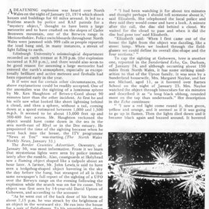 Buckle,UFO 1974,North Wales,U.K.,FSR-CH 1974 N 18