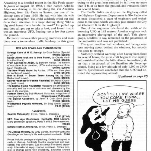 Buhler,Early Brazilian Humanoid Reports-2,FSR83V28N6 - Imagen 1