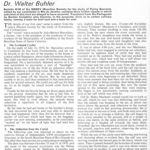 Buhler,Teleportations and Levitations,1970,Brazil,FSR73V19N1 - Imagen 1