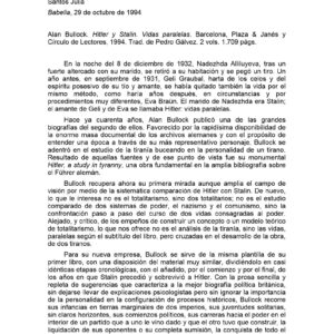 Bullock,Hitler y Stalin,Santos Julia