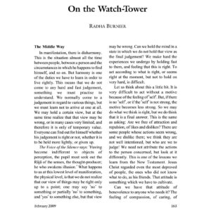Burnier,On the watch-tower,Theosophist Articles