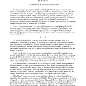 Burns,At home with the inner self,excerpts