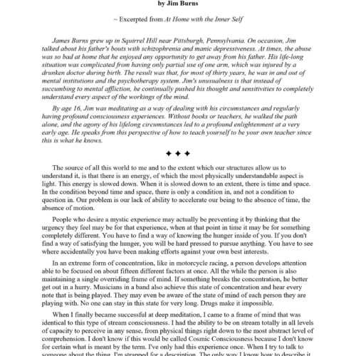 Burns,At home with the inner self,excerpts - Imagen 1