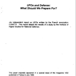 COMETA French UFO Report
