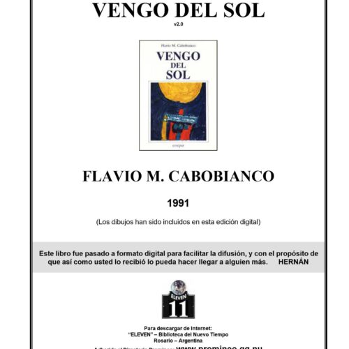 Cabobianco,Flavio,Vengo del Sol - Imagen 1