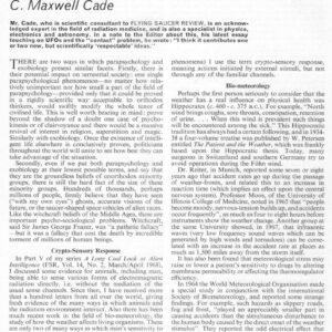 Cade,Crypto-Sensory Response,FSR69V15N5