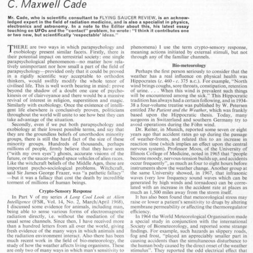 Cade,Crypto-Sensory Response,FSR69V15N5 - Imagen 1