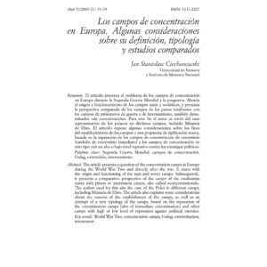 Campos de concentracion en Europa