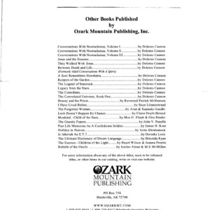 Cannon,Dolores,Books Published List