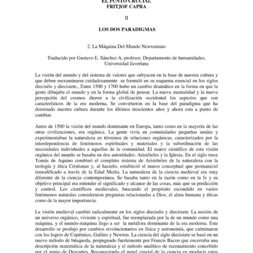Capra,Fritjof,El punto crucial,Los dos paradigmas - Imagen 1