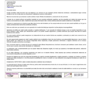Carta de Ummo a F.Donis Ortiz Enero 1969