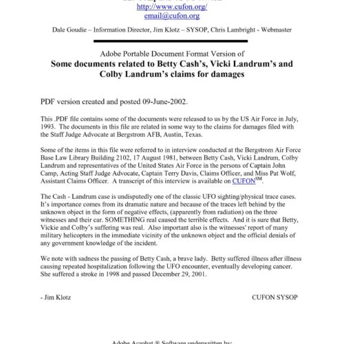 Cash-Landrum UFO Case 1980,Helicopters-1 - Imagen 1