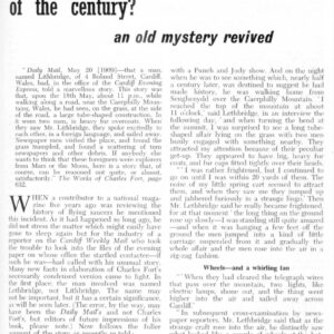 Caso OVNI 1909,Cardiff,Wales,FSR60V6N2
