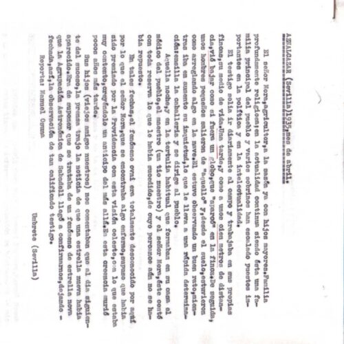 Caso OVNI 1935,Aznalcazar,Sevilla - Imagen 1