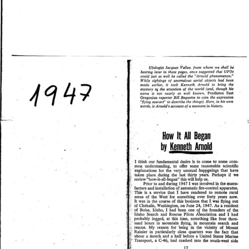 Caso OVNI 1947,Kenneth Arnold - Imagen 1
