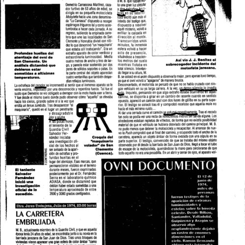 Caso OVNI 1974,San Clemente,Cuenca - Imagen 1