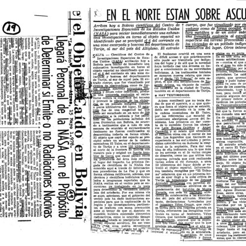 Caso OVNI 1978,Bolivia-7 - Imagen 1
