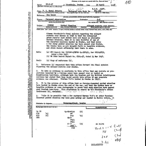 Casos OVNI 1946,Ghost Rockets-11 - Imagen 1