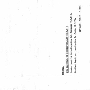 Casos OVNI 1970,Moron,Sevilla,RNC,J.Ruesga Montiel