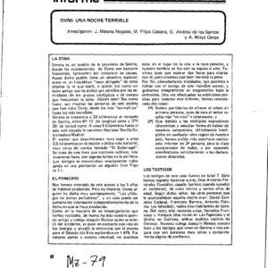 Casos OVNI 1973,Gerena-Cazalla,Sevilla