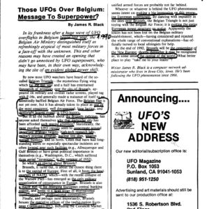 Casos OVNI 1989-90,Belgica,J.R.Black