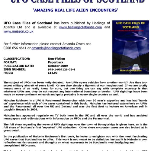 Casos OVNI Escocia,M.Robinson - Imagen 1