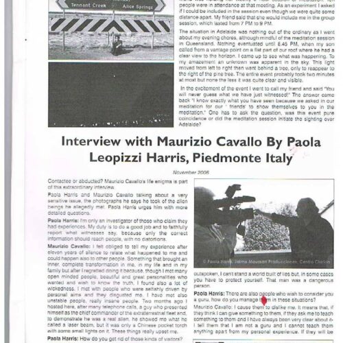 Cavallo,Maurizio,UFO contact 1981,Planet Clarion-1,FSR2007V52N3 - Imagen 1
