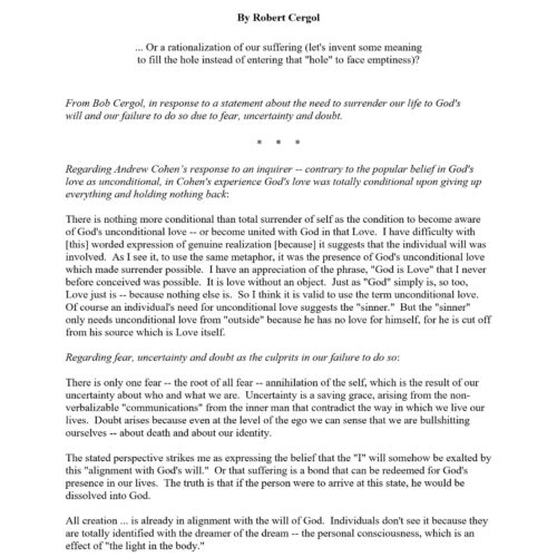 Cergol,Robert,Aligning ourselves with the will of God - Imagen 1