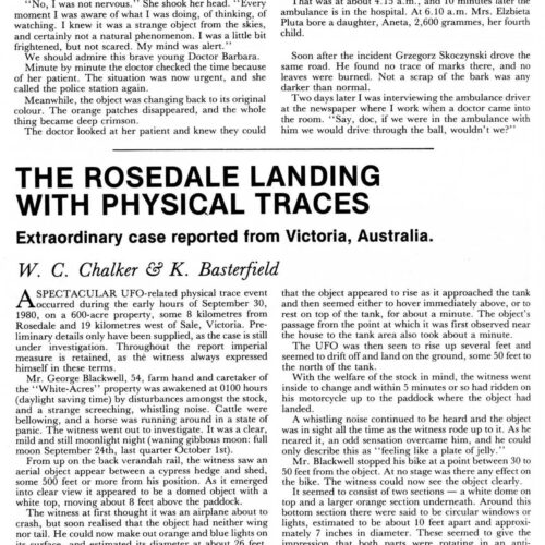 Chalker-Basterfield,UFO 1980,water tank,Australia,FSR81V26N6 - Imagen 1