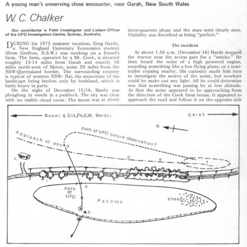 Chalker,UFO 1972,Australia,FSR73V19N5 - Imagen 1
