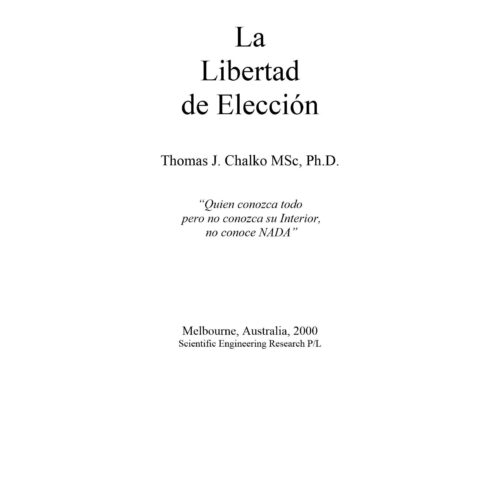Chalko,Libertad de Eleccion - Imagen 1