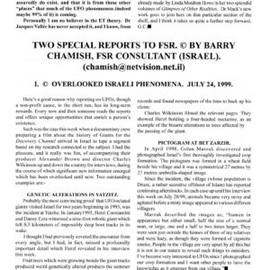 Chamish,Flying Triangles 1999,Israel,FSR2000V45N1