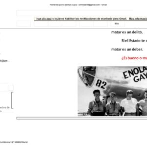 Chic,Enola Gay,Hombres que no sentian culpa