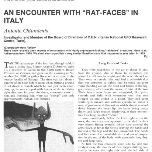 Chiumiento,Rat-Faced Humanoids 1978,Italy,FSR83V28N6 - Imagen 1